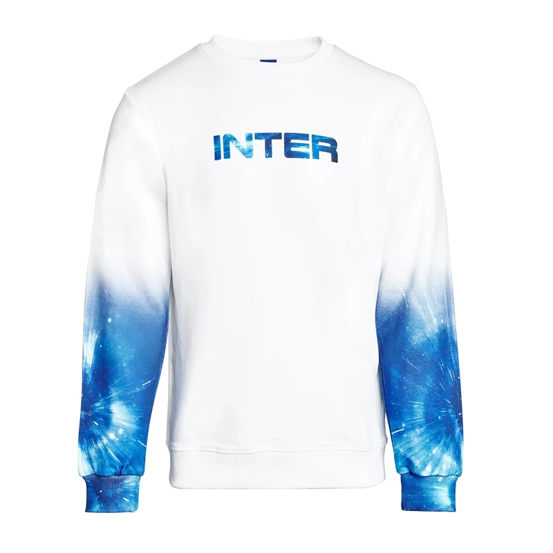 Inter Felpa Galaxy Crew Neck Sweatshirt, White, M