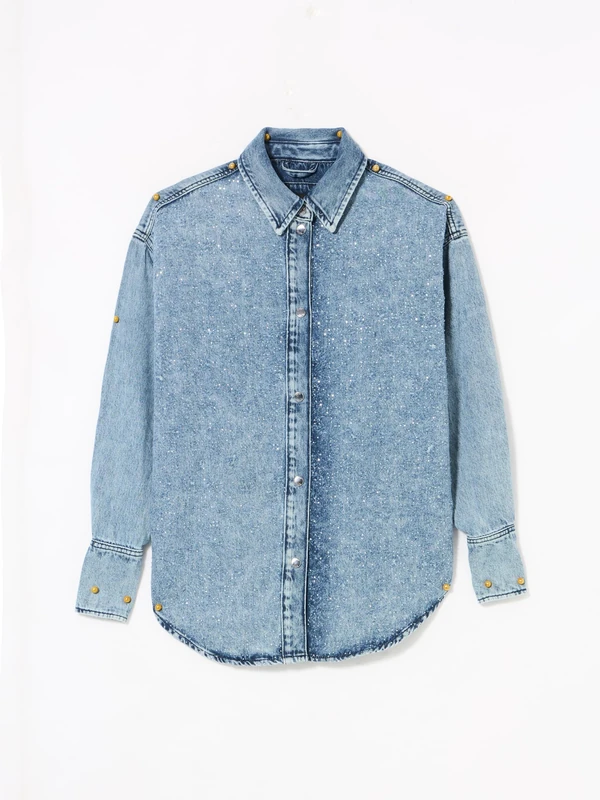 BOSS Women's C_Denim Shirt HF Jeans, Dark Blue406, 32