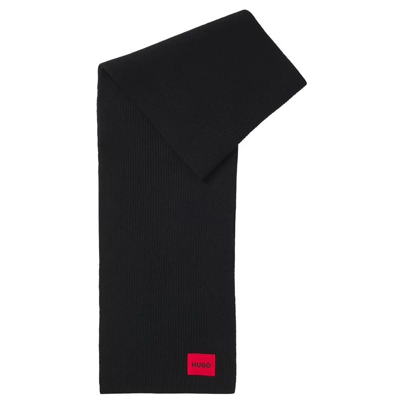 HUGO Saffa_scarf Scarf, Black, Einheitsgröße