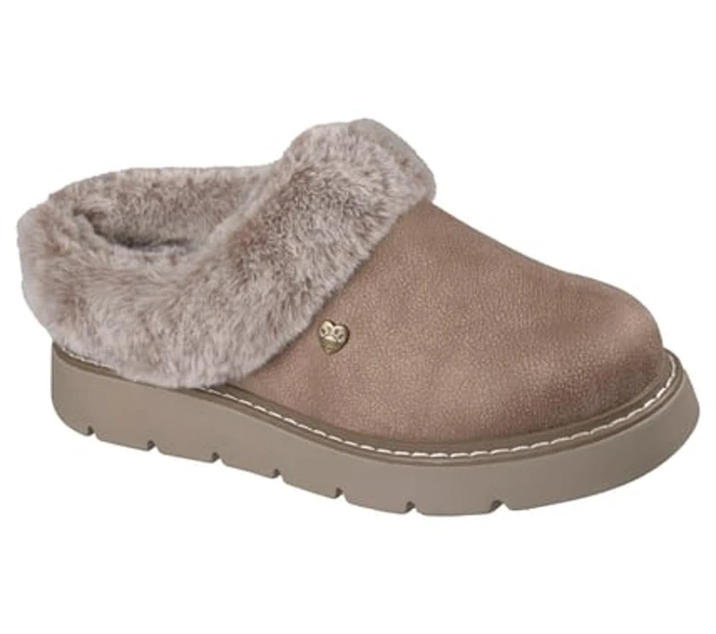 Skechers Womens Keepsakes LITE Cozy Blend Slipper - Taupe