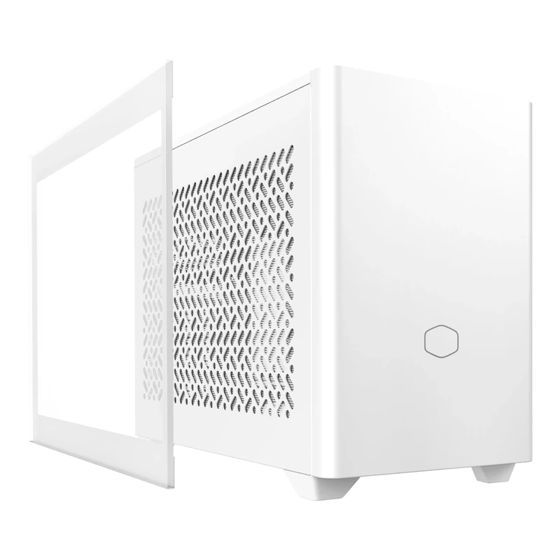 Cooler Master NR200P V2 White Mini-ITX 18L PC Case, Top-Mount 240mm|280mm Liquid Cooler, 356mm Vertical Mounting 3.5-Slot GPU, Tempered |Vented Panel, USB 3.2 Gen 2x2 Type C (NR200PV2-WCNN-S00)
