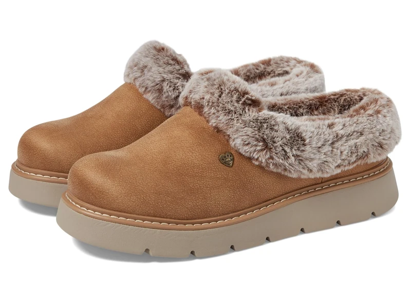 Skechers Women's Keepsakes Lite-Cozy Blend Slipper, Chestnut, 2.5 UK