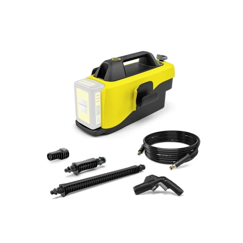 Kärcher Mobile Outdoor Cleaner OC 6-18 Medium Pressure 24 Bar Flex Hose 4 m without Battery and Quick Charger Yellow