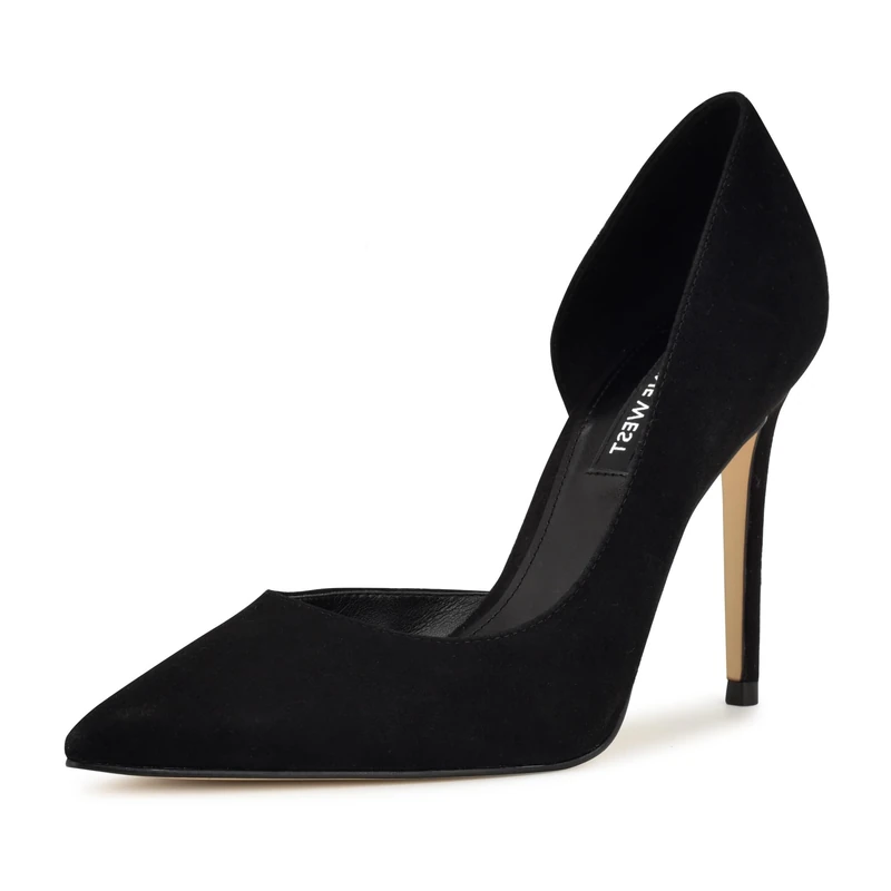 Nine West Women's Folowe Pump, Black Suede 008, 6 UK