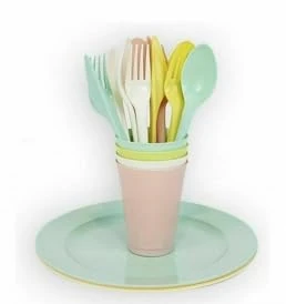 Dem Dinnerware Set 20 Pieces Multicolor Picnic (12 Units)
