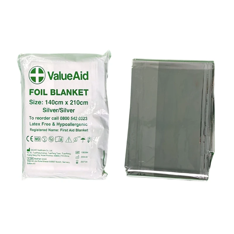 Value Aid Adults Foil Blanket 50 Pack