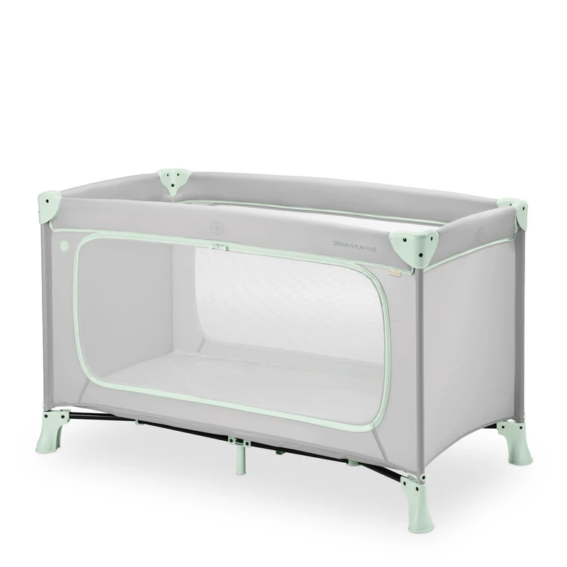 Hauck Dream N Play Plus Travel Cot and Playpen - Dusty Mint