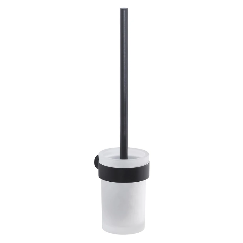 Gedy PIRENEI Brush, Glass Brass chromall Crystal, Dull Black, 8,4x10,4x37cm