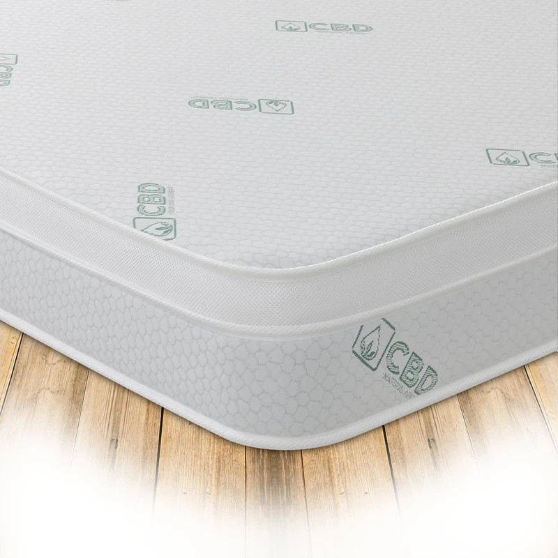 Starlight Beds Calm & Relax CBD Oil Infused Wellness Mattress With CBD Fabric Premium Hybrid Memory Foam Mattress 9”/ 24cms Deep, 3ft Single (3ft x 6ft3, 90cm x 190cm)