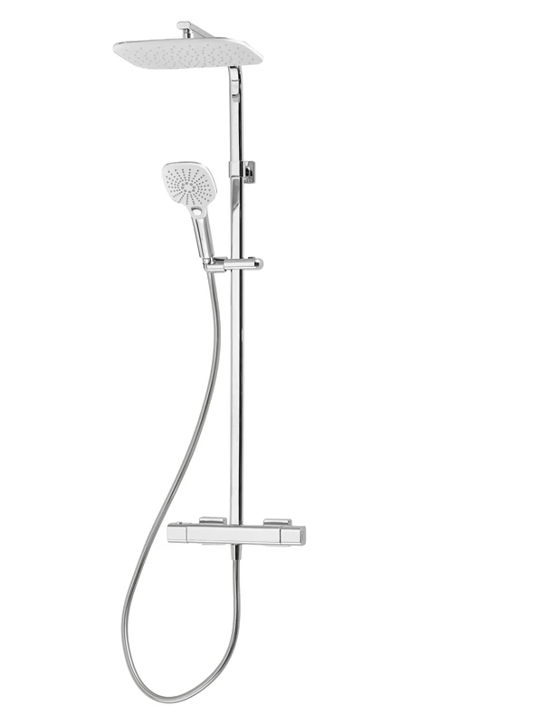 Triton Showers | Velino Cool Touch Bar Diverter | Thermostatic Shower Mixer Set | Chrome| Rainfall Shower Head | Cool Touch Technology | Handheld Shower | Anti Scald Shower | Mixer Bar Kit