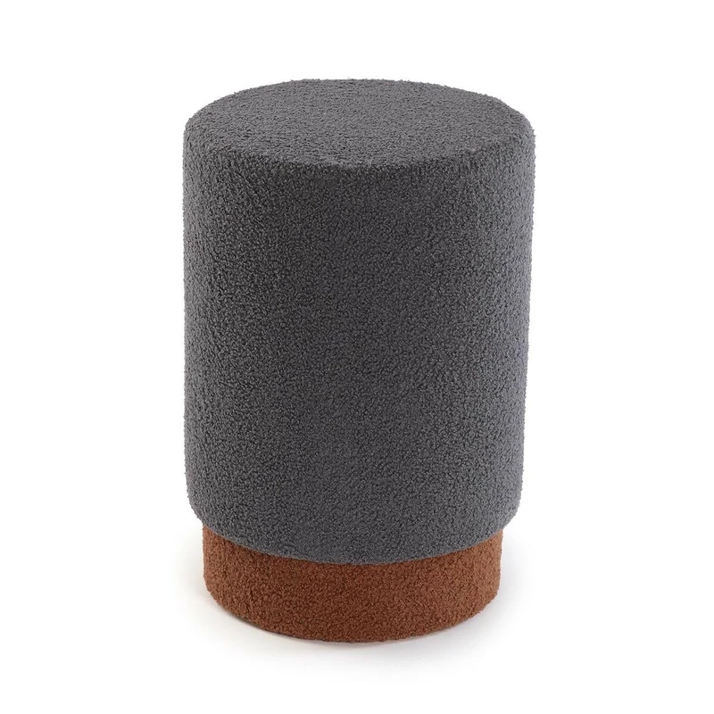 Versa Stool Grey Wood 33 x 47 x 33 cm - Image 1