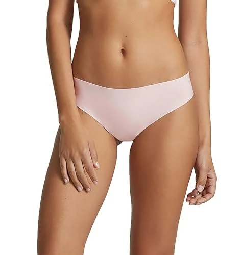commando Women's Butter Mid Rise Thong, Rose Quartz, L