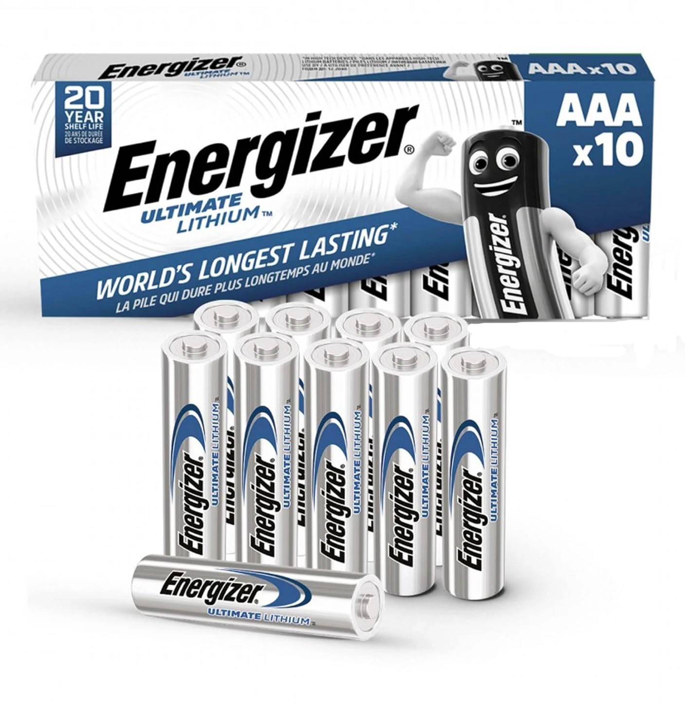 Ultimate Lithium AAA Batteries – Pack of 10 | 1.5V Long-Lasting Batteries for Blink Security Camera, Doorbell, Alarm System & High-Drain Devices | Leak-Resistant & Lightweight Power