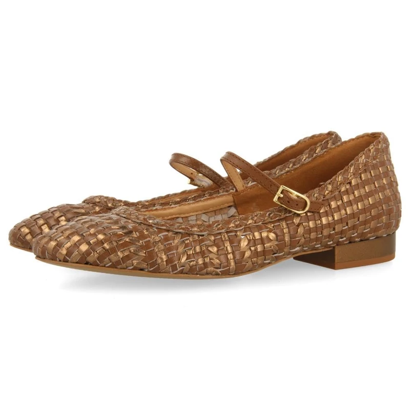 GIOSEPPO Women's Skalica Mary Jane Flat, Leather, 4 UK