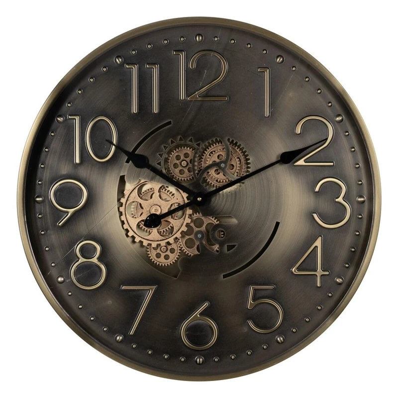 BigBuy Home Wall Clock Gold Iron 60 x 8 x 60 cm - Brand EAN: 8445146105271