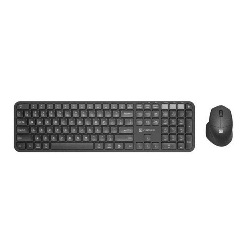 Natec Keyboard and Mouse NKL-1998 QWERTY US Black - Image 1