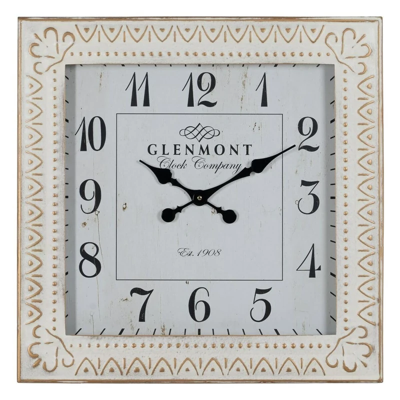 BigBuy Home Wall Clock White Iron 60 x 60 x 6.5 cm - Image 1