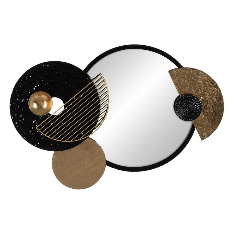 BigBuy Home Retro Wall Decor Black Gold Iron 83.5 x 5 x 54 cm - Image 1