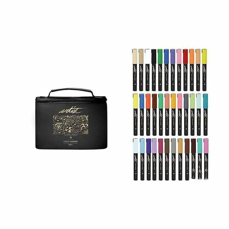 Roymart Artist Acrylic Marker Set Multicolor (36 Pieces)