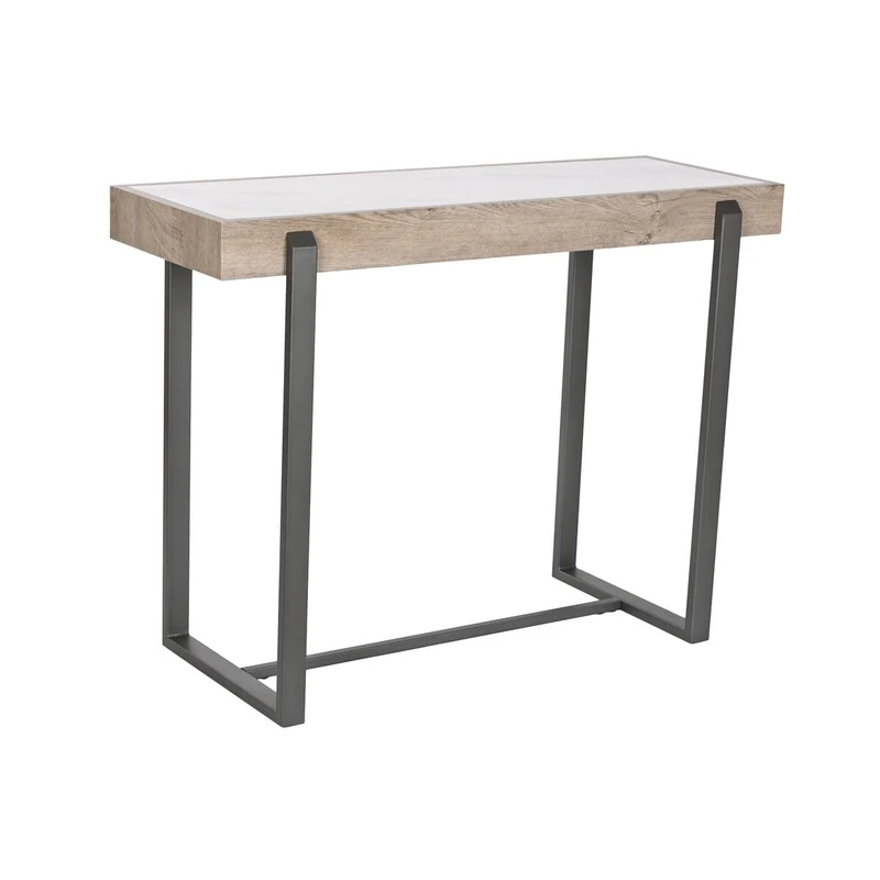 Home ESPRIT Console White Brown Grey Metal 100 x 39 x 75 cm