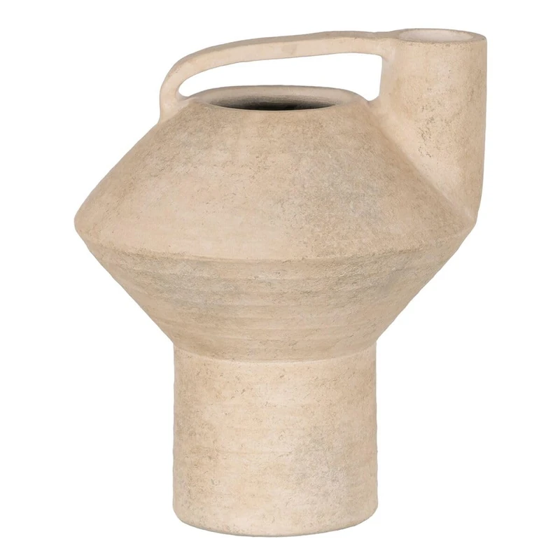 BigBuy Home Vase Light Grey Ceramic 26 x 25 x 30 cm