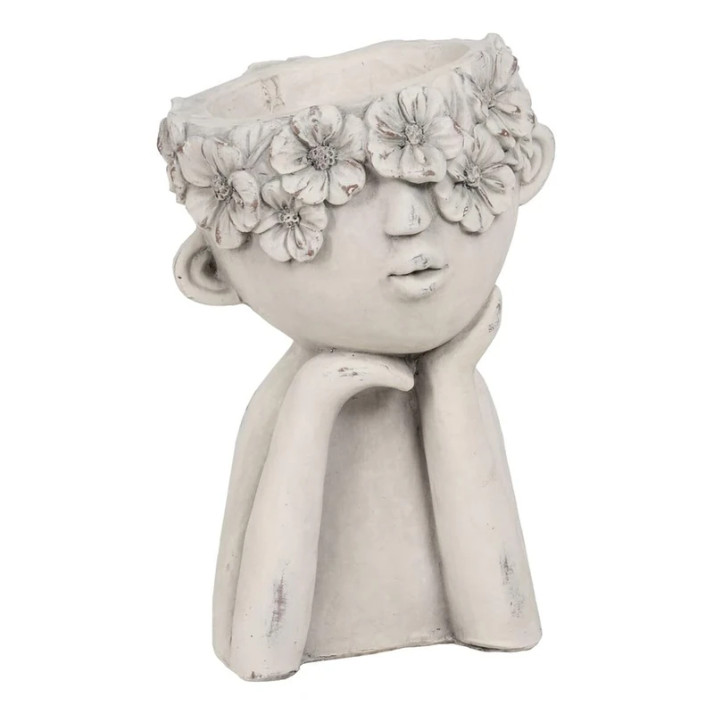 BigBuy Garden Pot Clay Magnesium Child 29 x 29 x 45 cm