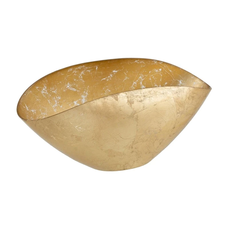 BigBuy Home Gold Glass Bowl 38 x 20 cm