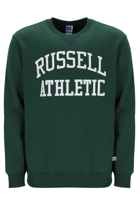 Russell Athletic E36022-DG1-225 ICONIC-CREWNECK SWEATSHIRT Sweatshirt Men's DARK GREEN Size XL