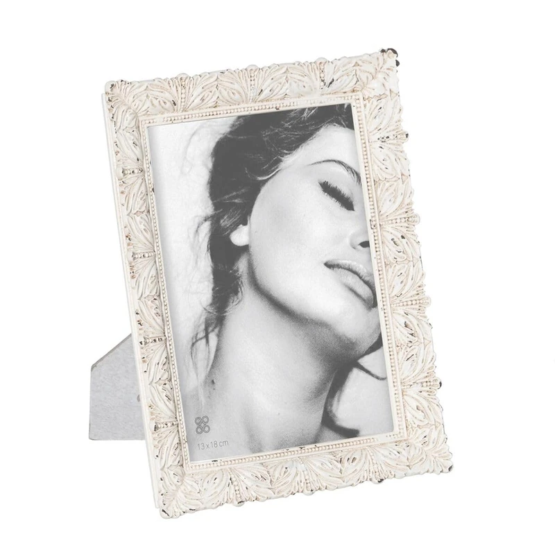 BigBuy Home Picture Frame White Polyresin 16.5 x 2 x 22 cm