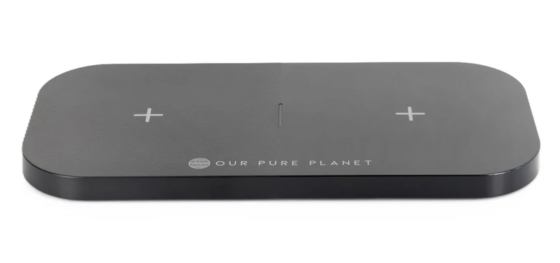 15W Dual Wireless Charger Fast Charging Pad – Qi Certified Double Charging Station for 2 Devices iPhone & Samsung – OUR PURE PLANET