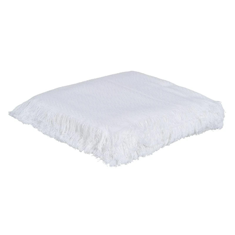 BigBuy Home Herringbone White Bedspread 280 x 260 cm