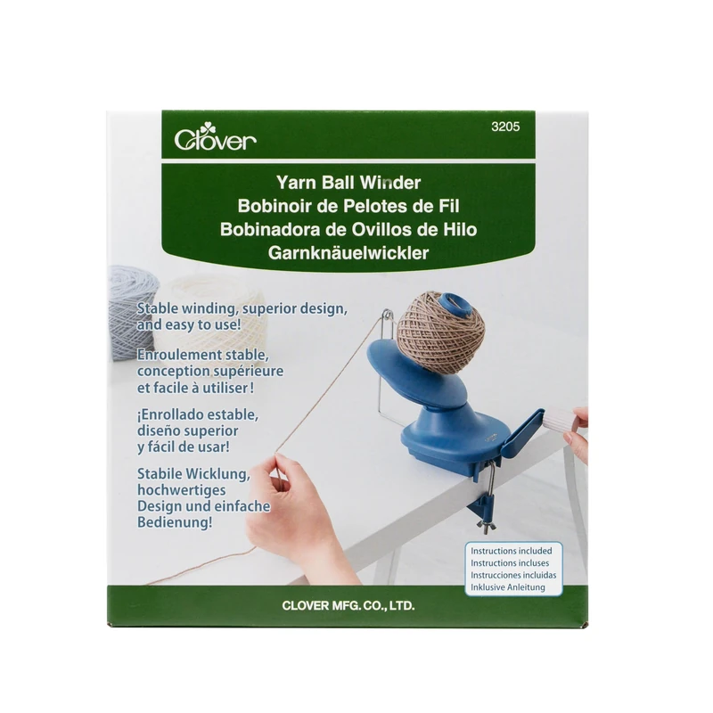 Clover Yarn Winder - Blue Manual Ball Winder for Crafters - Image 1