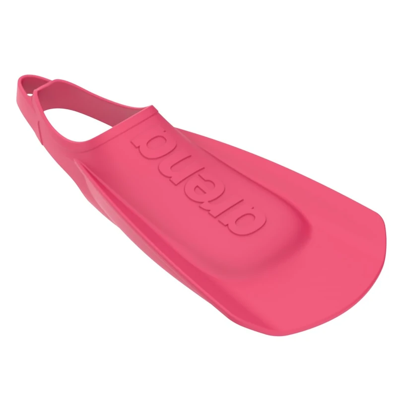 Arena Unisex Adult Comfortable Lightweight Swim Training Fins for Men and Women Silicone Short Blade Flippers Open Heel Design, Pink, 4.5-5.5