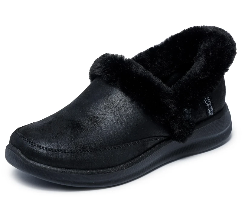 Skechers Women's Cozy Escape Slipper, Black, 5 UK