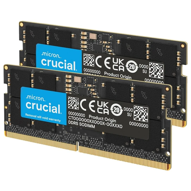 Crucial DDR5 RAM 24GB Kit (2x12GB) 5600MHz SODIMM, Laptop Computer Memory, Mini PC (or 5200MHz, 4800MHz) CL46 - CT2K12G56C46S5
