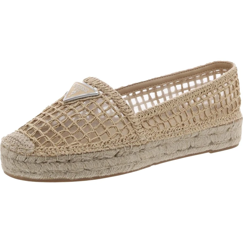 GUESS Women's Mones Ballet Flat, Light Natural 111, 6.5 UK
