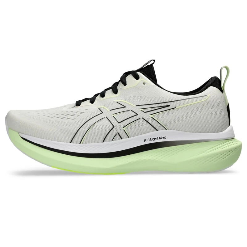 ASICS Men's GLIDERIDE MAX Running Shoes, Birch/Black, 8 UK - Image 1