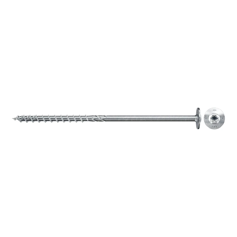 fischer PowerFast II WTP 10.0 x 260, Powerful Wood Screws with Flat Head, Inner Star Receptacle and Partial Thread, for Structural Wood Construction, Pack of 50