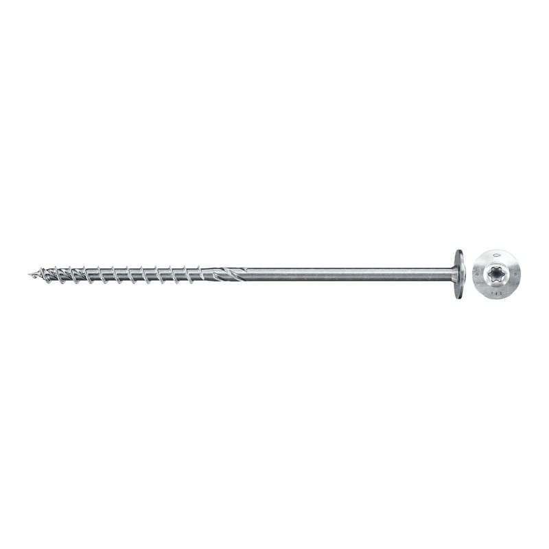 fischer PowerFast II WTP 10.0 x 200, Powerful Wood Screws with Flat Head, Inner Star Receptacle and Partial Thread, for Structural Wood Construction, Pack of 50