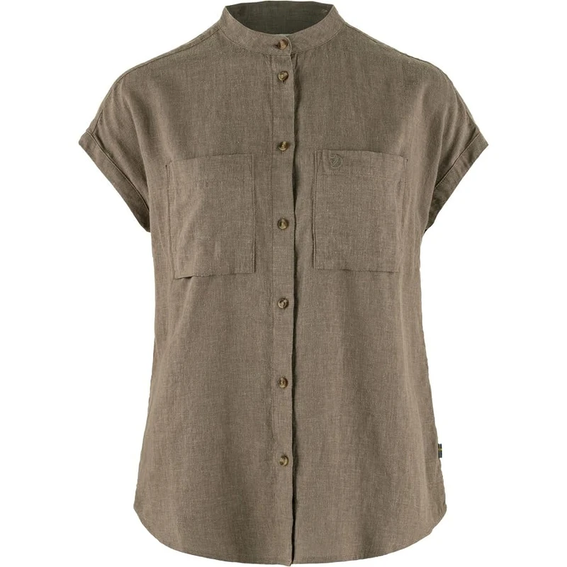 Fjallraven 14600160-244 Övik Hemp Shirt SS W Shirt Women's Suede Brown Size M