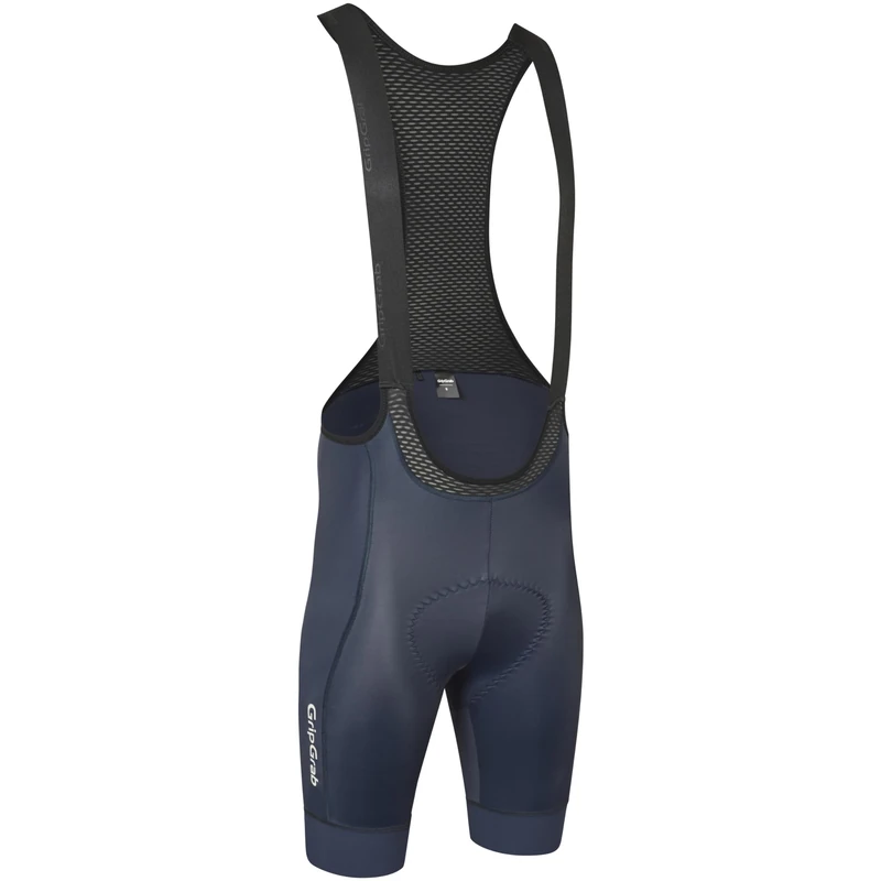 GripGrab PACR Padded Men's Cycling Bib Shorts Road Mountain Gravel Bike Bib Shorts Performance UPF Summer Cycle Shorts Navy Blue