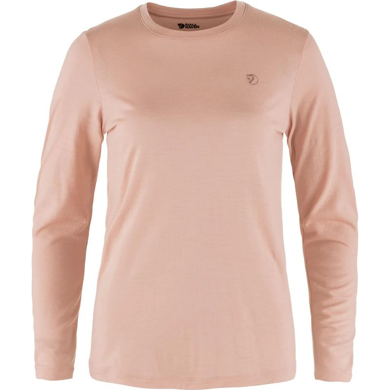 Fjallraven 84102-302 Abisko Wool LS W Sweatshirt Women's Chalk Rose Size XL