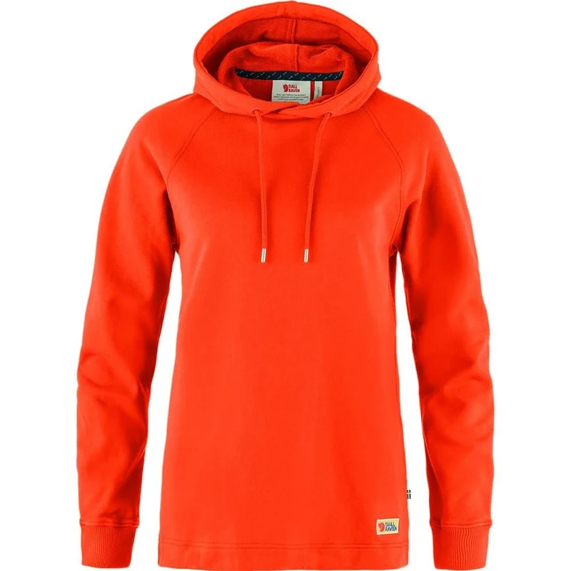 Fjallraven 86987-214 Vardag Hoodie W Sweatshirt Women's Flame Orange Size L