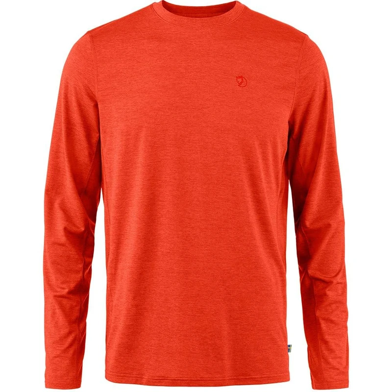 Fjallraven 12600214-214 Abisko Day Hike LS M Sweatshirt Men's Flame Orange Size S