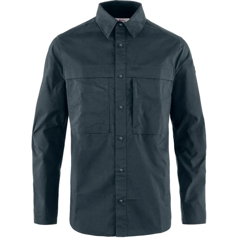 Fjallraven 12600194-555 Abisko Trail Shirt LS M Shirt Men's Dark Navy Size XS