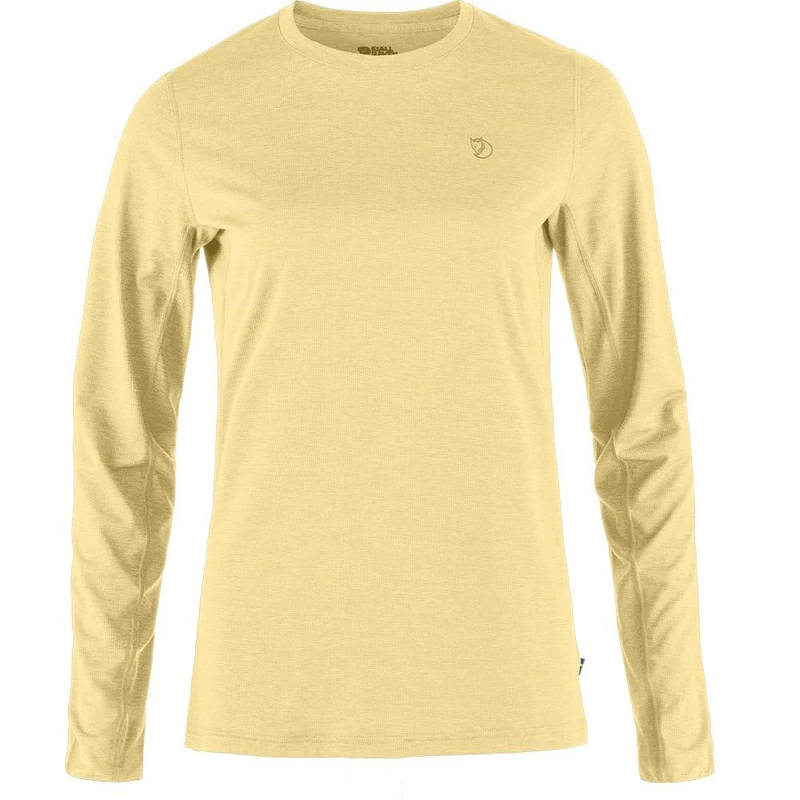 Fjallraven 14600161-133 Abisko Day Hike LS W Sweatshirt Women's Mais Yellow Size XL
