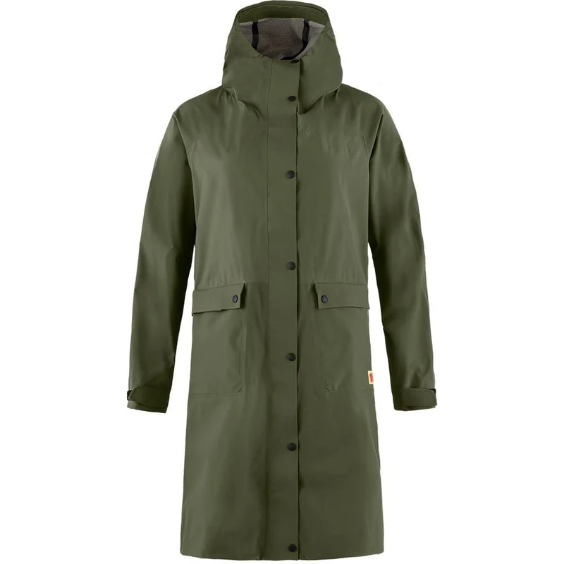 Fjallraven 14500131-625 Vardag Rain Parka W Jacket Women's Laurel Green Size XL