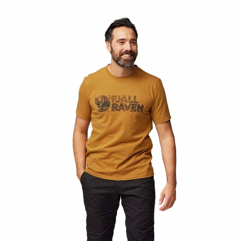 Fjallraven 12600219-166 Lush Logo T-Shirt M T-Shirt Men's Acorn Size S