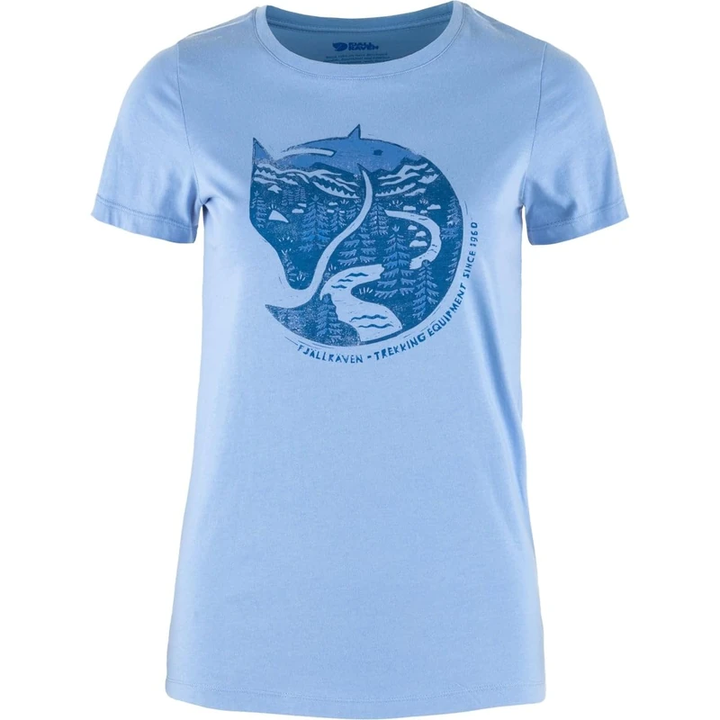 Fjallraven 89849-537 Arctic Fox Print T-Shirt W T-Shirt Women's Ultramarine Size L