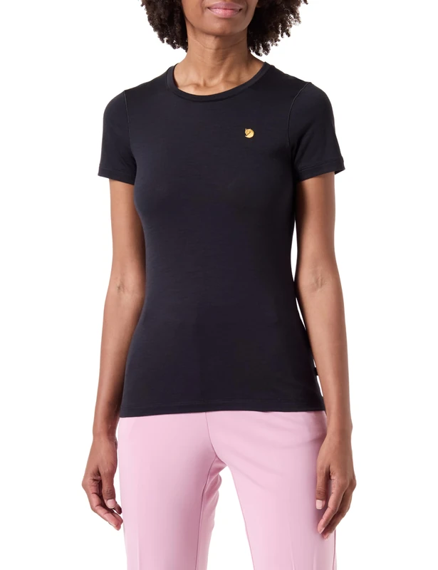 Fjallraven 84100-550 Bergtagen Thinwool SS W T-Shirt Women's Black Size S